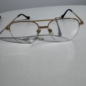Gold Aviator Display Glasses